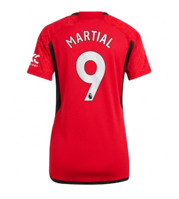 Maillot de foot Manchester United Anthony Martial #9 Domicile Femmes 2023-24 Manches Courte